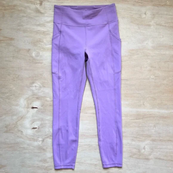 Lululemon Invigorate light purple/pink leggings Size 6 - Picture 5 of 10